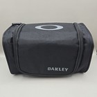 NEW Oakley Goggle Bag Black Zip-Up With Handle & Interior Mesh Pocket 8.5" x 5"
