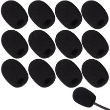 12 Pack Microphone Covers Foam, Noise Reduction Mic Cover, for Lapel and