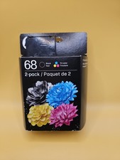 HP 68 Black/Tri-Color Ink Cartridges 2-Pack  Works Envy 6110,6150,6550 series