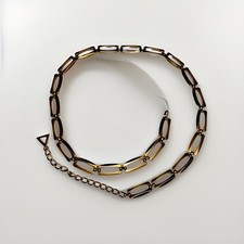 VTG 90  s NWT 2XL 35-40 Inch Gold Toned Metal Link Belt Mary Nash CLASSY CHIC