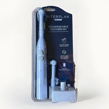 New Sealed Rechargeable Toothbrush FREE SHIPPING Interplak Conair 2 Heads RTGX01