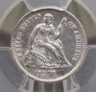 1871 "P" Seated Liberty Half Dime H10 PCGS AU Details #745 About Unc ECC&C, Inc.