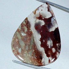 21.40Cts 100 Natural Aqua Chalcedony Pear Cabochon Gemstone 23X30X4MM