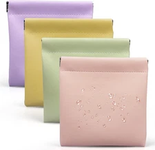 4.72″x4.72″ Small Pouches for Purse, 4PCS Cute Snap Closure Storages, Mini Organ