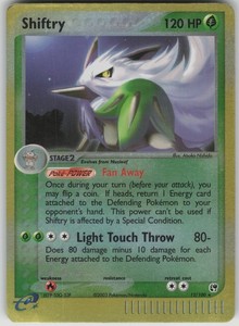 Shiftry 12/100 EX Sandstorm Reverse Holo Rare