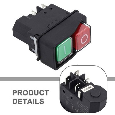 Easy Installation Electromagnetic Pushbutton Switch AC250V Rated at 15A