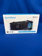 Soundcore Boom 3i Compact Bluetooth Portable Outdoor Speaker-Black/NEW