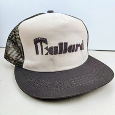 Vintage USA MADE Ballard Puffy Print Trucker Hat Snapback Dad Cap