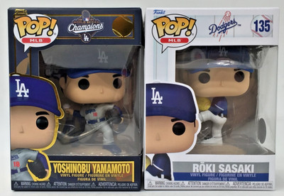 Buy Funko Pop! MLB Dodgers Yamamoto MVP & Roki Sasaki #135 SET of