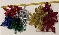 8 Count 6” Large Curly Bows for Gift Wrapping Curling Ribbon Assorted