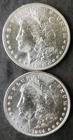 Two 1904 O $1 Morgan Silver Dollars