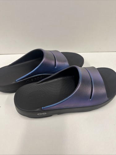 OOFOS OOAHH Slide Sandal Recovery Women's Comfort Shoes Size 9 USED -- CLEANED - 第 7/8 張圖片