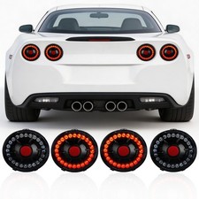 Led Diamond Tail Lights For 2005-2013 Chevy Corvette C6 Set Of 4pc Black Housing Led Diamond Tail Lights For 2005-2013 Chevy Corvette C6 Set Of 4pc Black Housing