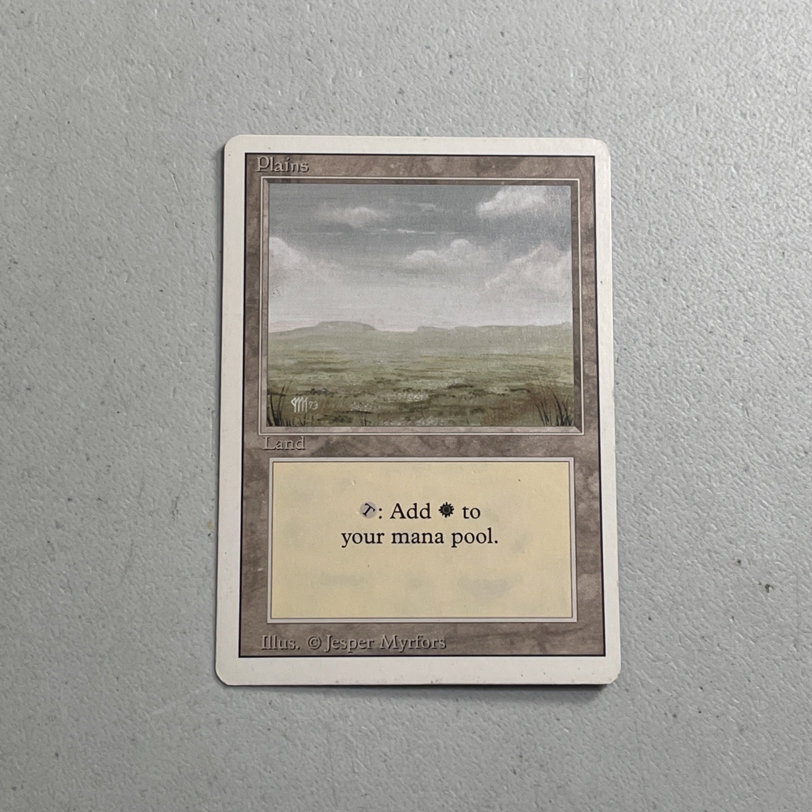 Magic the Gathering MTG 1994 Revised Edition Card -- Plains C #295