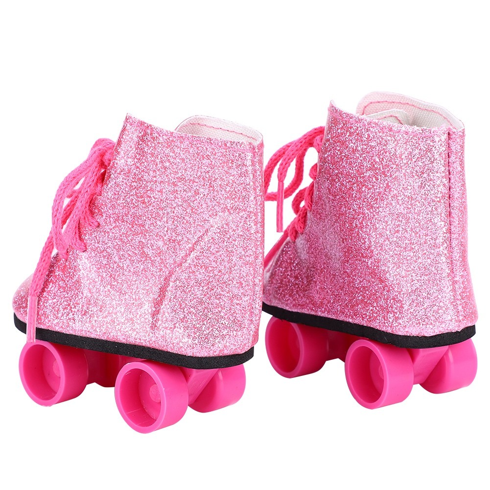 1 Pair Of Doll Roller Skate Stylish Shoes For 18inch Dolls