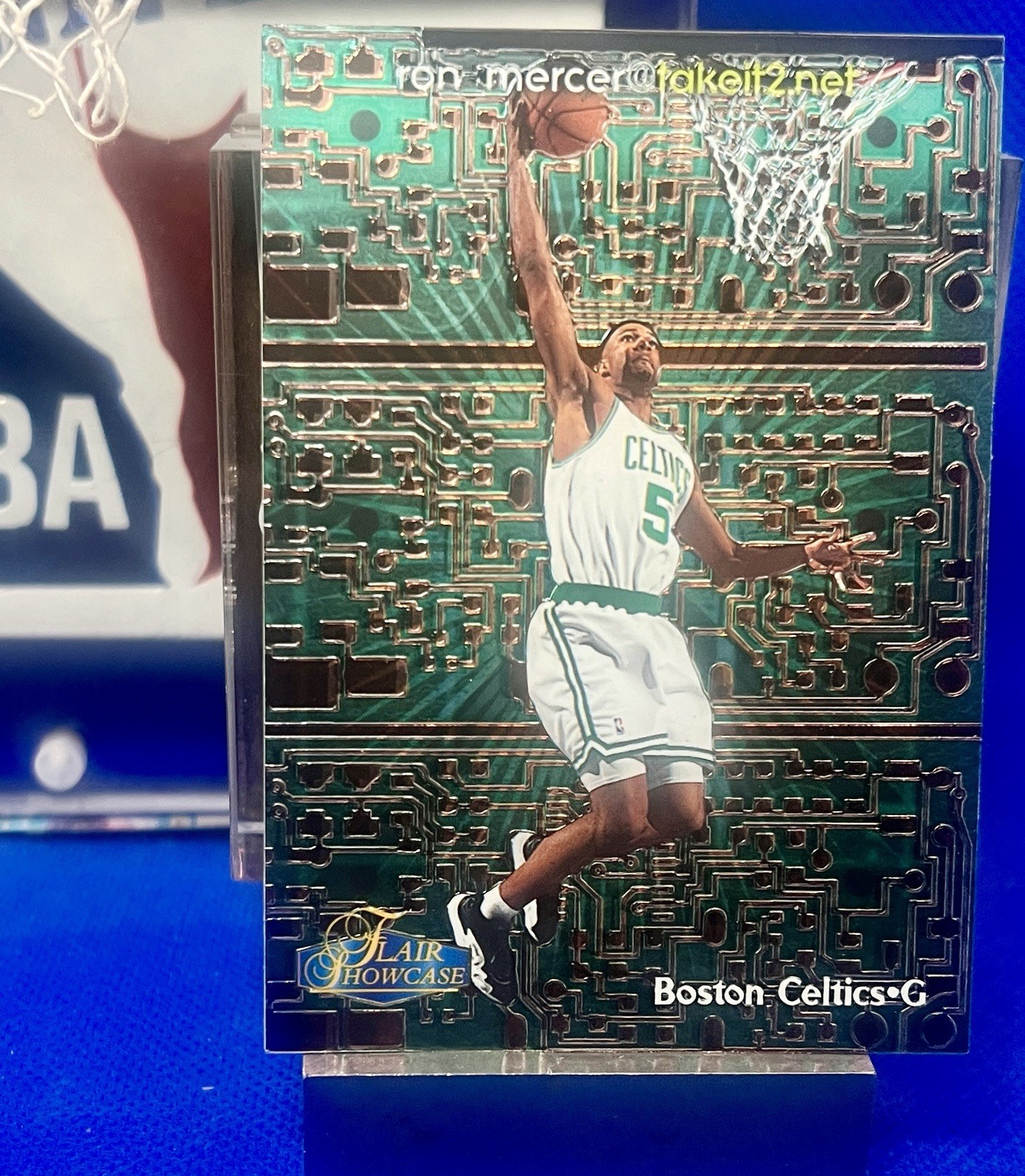 1998-99 Fleer Flair Showcase Ron Mercer takeit2.net #629/1000 Celtics Crisp!
