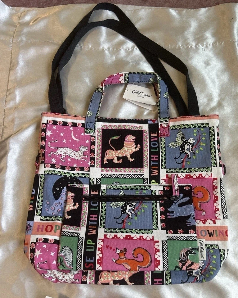 Bolso de Mano Cath Kidston Spirit Animals Mini Shopper - Estampado Raro Reino Unido - Nuevo con Etiquetas Foto 2 de 4
