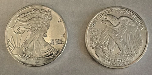 Walking Liberty Eagle Round 1/2oz 999 fine Silver