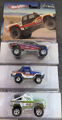2012 Hot Wheels Racing Offroad Series Cars-Lot of (3) Baja Racing 1000 Desert 