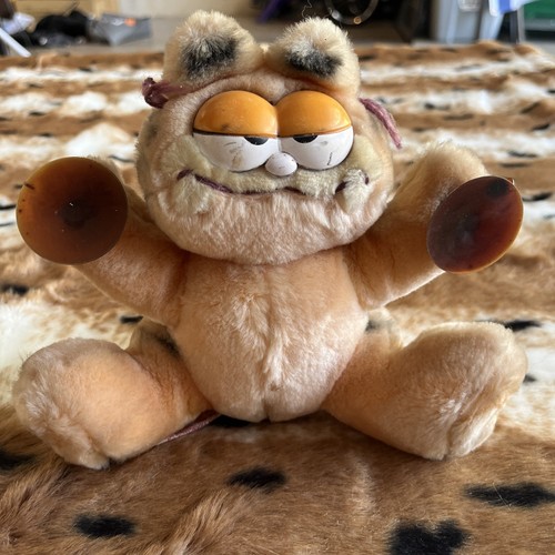 Garfield Vintage Dakin 1981 I’m Climbing The Walls For You Plüsch Saugnapf 7 Zoll