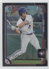 2015 Bowman Draft Chrome Asia Exclusive Black Refractor Carl Wise #139 0b3