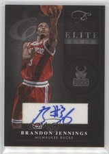 2010-11 Elite Black Box Series Signatures 7/10 Brandon Jennings #74 Auto 0af