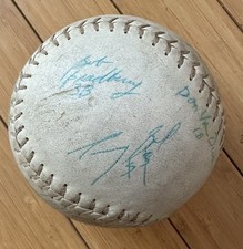 Vintage Team-Signed Official League Baseball with Multiple Autographs — listing 6