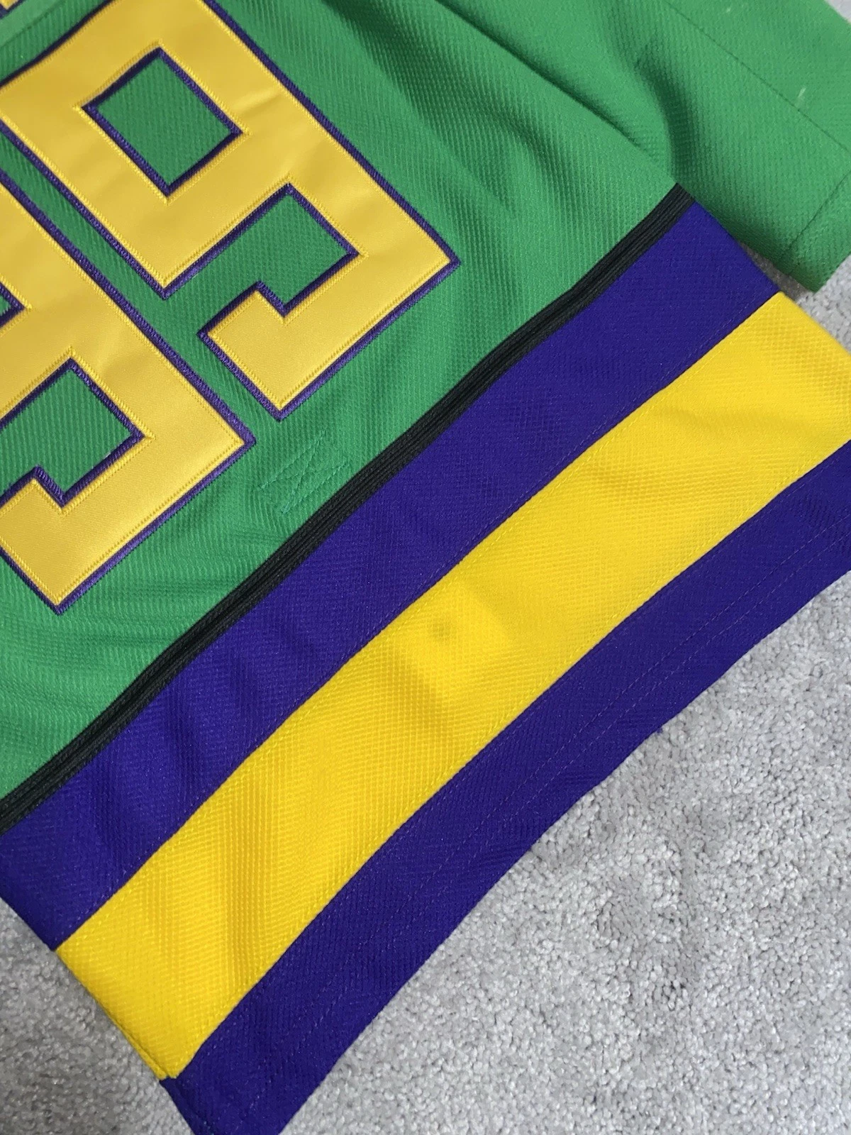 Mighty Ducks Movie Adam Banks #99 Green Hockey Jersey