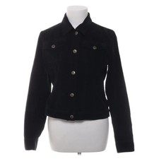 H&M, Jeansjacke, Damen, Größe: 38, Schwarz, Baumwolle, Einfarbig, Cord #lsv
