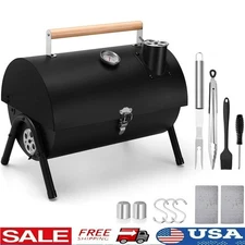 Portable Charcoal Grill Lightweight Compact BBQ Tool Set Outdoor Camping Picnic