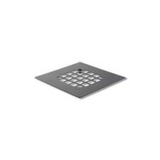Danco 4-1/4 in Matte Black Square Stainless Steel Drain Cover 9D00011047