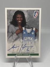 2011 Rittenhouse WNBA Amber Harris 2011 1st Round Draft Pick Autograph