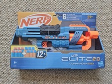 Nerf Elite 2.0 Commander Rd-6 Blaster, 12 Darts, 6-Dart Rotating Drum