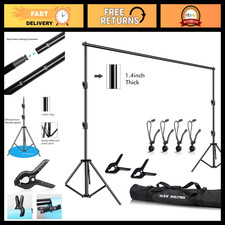 Adjustable 12ft x 10ft Heavy Duty Photography Backdrop Stand Kit with Carry Bag