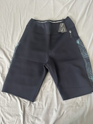New Delfin Womens Black Heat Maximizing Workout Capri Pants Neoprene XXL