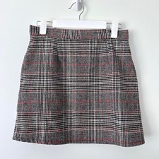 Academia Indie Style Plaid Women's mini Skirt medium
