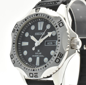 SEIKO セイコー SOLAR 100M V158-0AR0 ソーラー 腕時計 Seiko V158