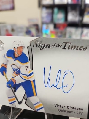 2021-22 SP Authentic Sign of the Times Victor Olofsson Auto Buffalo Sabres