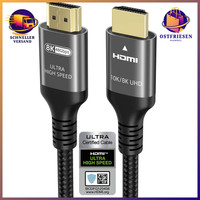 Hdmi 2.1 Kabel 48Gbps 1,5M Ultra High Speed FüR 10K 8K Fernseher Monitor