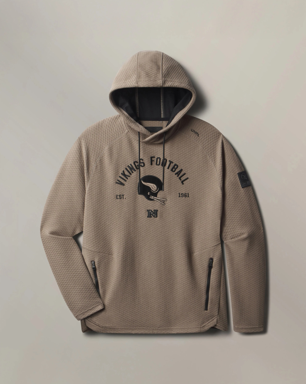 UNRL x Minnesota Vikings Taupe Elevation Hoodie (Size: 2XL) ~ NWT ~ Volume 5 image 6