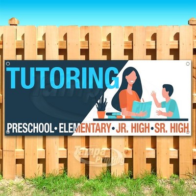 TUTORING Advertising School Teaching Kids Vinyl Banner Flag Sign USA SB11214