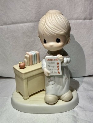 1984 Precious Moments Figurine LOVE NEVER FAILS Enesco LN