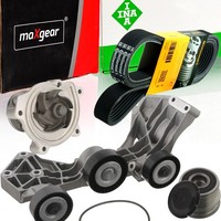 Continental Ctam 5PK1750 Keilrippenriemen-Satz + Freilauf Wapu FüR Mercedes