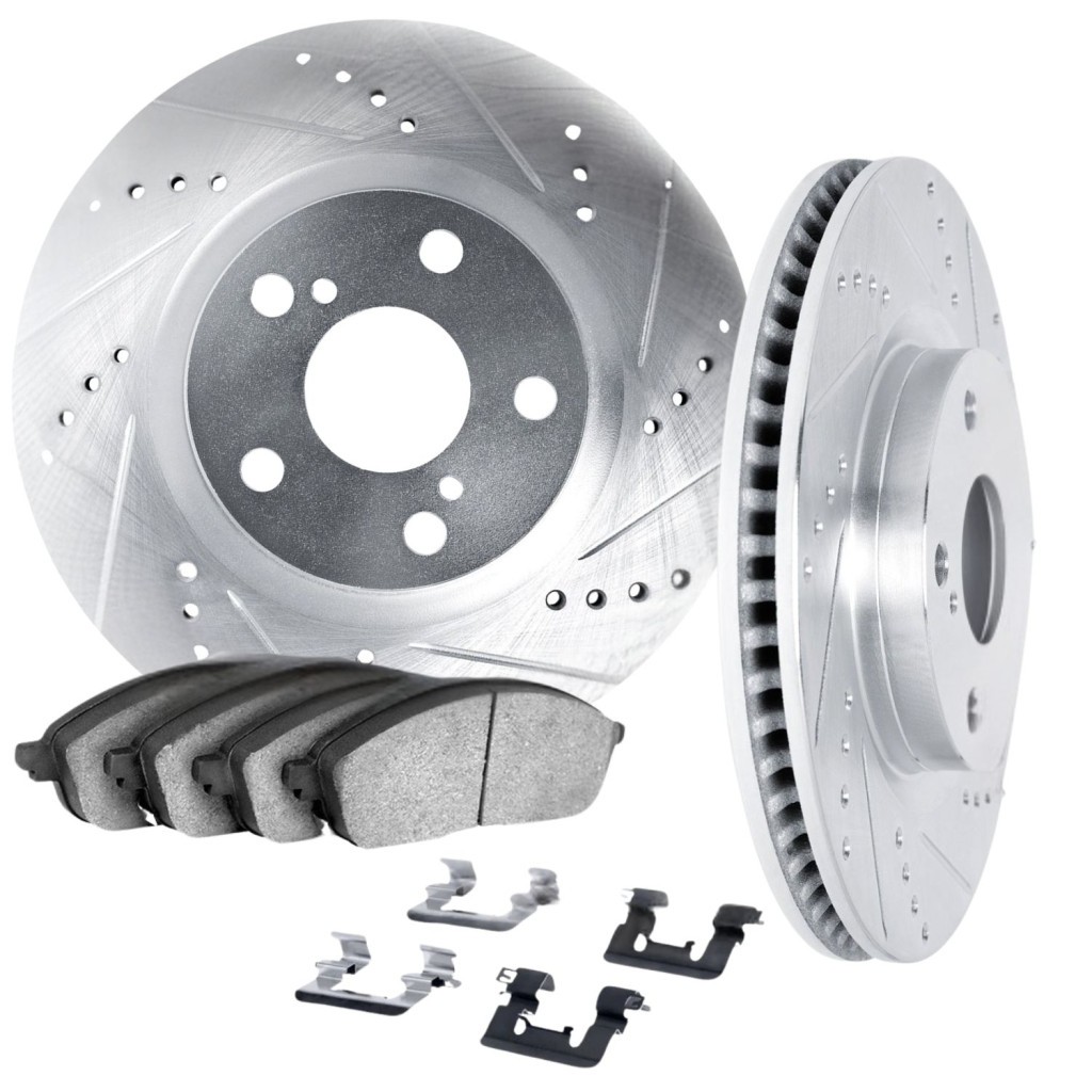 Mercedes-Benz SLR McLaren 2005-2009 Front Brake discs Set Silver
