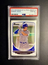 2013 Bowman Draft Picks & Prospects Aaron Judge #BDPP19 Rookie PSA 10 GEM 💎