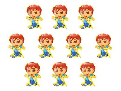 10x Folienballon Diego Nickelodeon Junge Dora Helium Ballon Luftballon Ballon