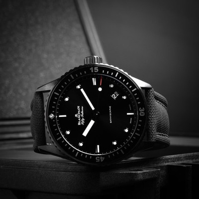 Blancpain Fifty Fathoms Bathyscaphe 43mm Automatic Men's Watch - Full Set