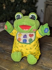 Vintage 2001 Leap Frog Baby Tad Hug  Learn Stuffed Animal Toy w/Sound