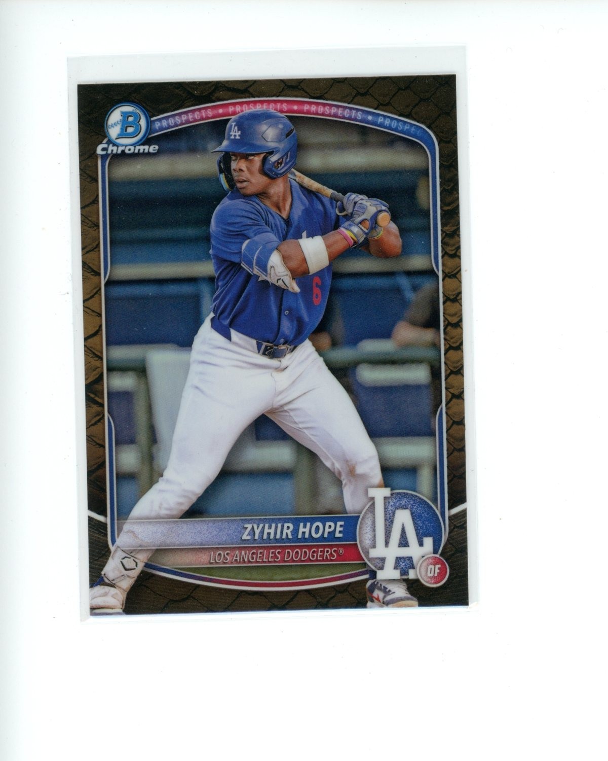 2025 Bowman Chrome Reptilian Refractor #BCP2 Zyhir Hope