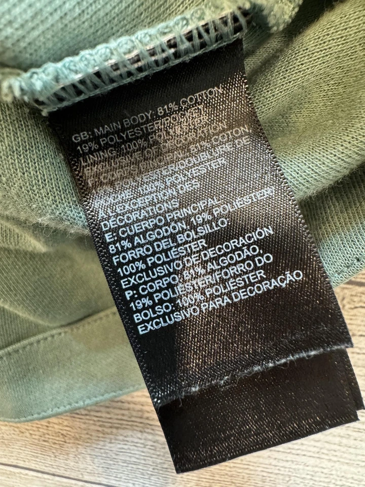 Sudadera con Capucha The North Face Para Mujer XL Verde Cremallera Completa Sudadera Bolsillos Bordados Foto 4 de 4